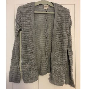 Gray Sweater Cardigan